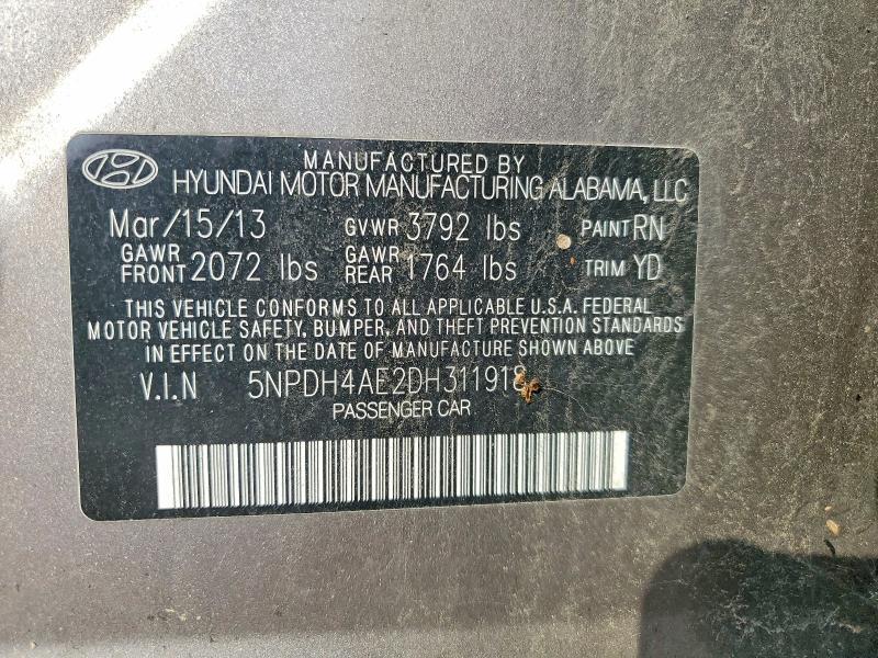 2013 HYUNDAI ELANTRA GLS — Фото 12 из 12