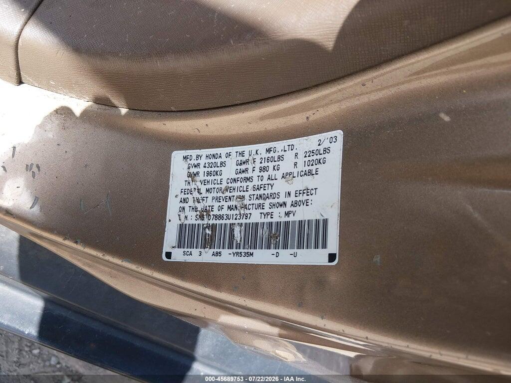 SHSRD78863U123797 2003 HONDA CR-V photo no. 9