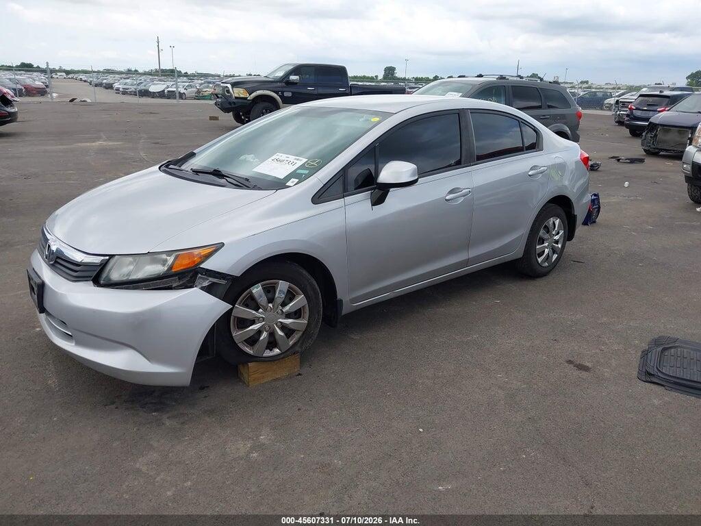 19XFB2F59CE087640 2012 HONDA CIVIC photo no. 2