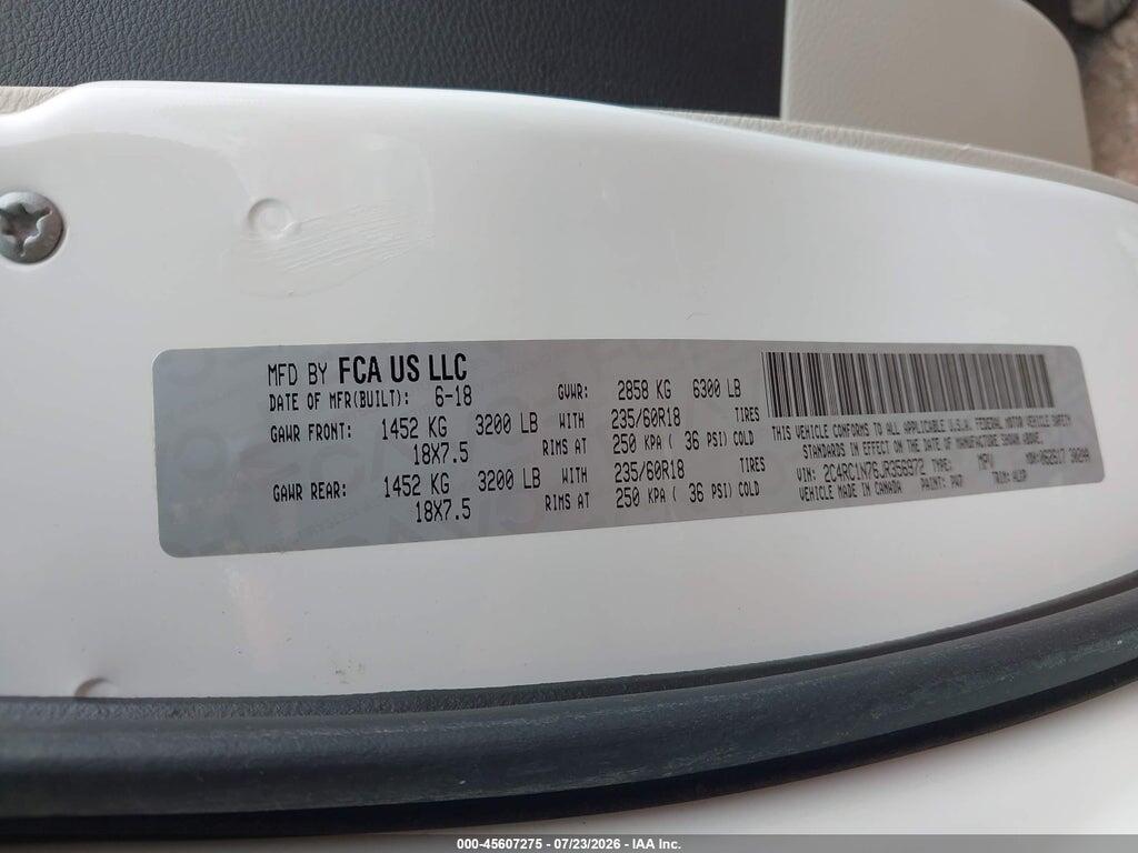 2C4RC1N76JR356972 2018 CHRYSLER PACIFICA HYBRID photo no. 9