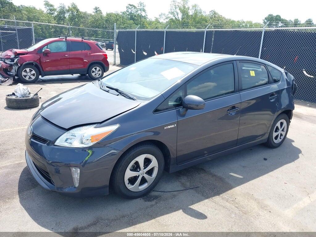 JTDKN3DU7F1907744 2015 TOYOTA PRIUS photo no. 2