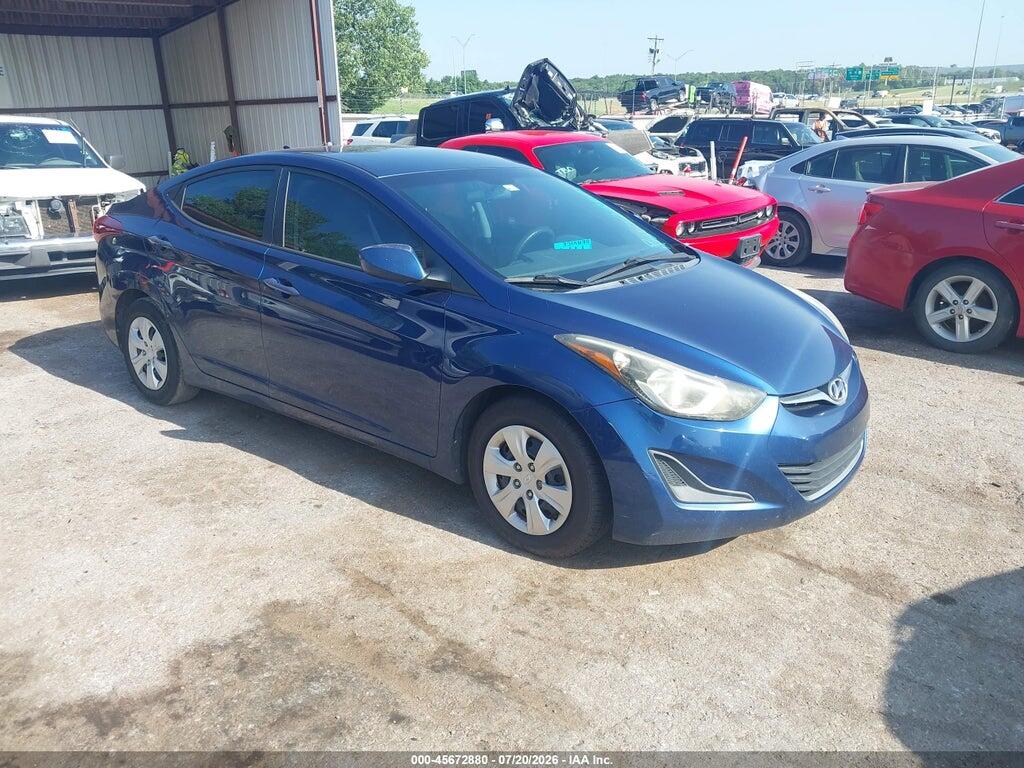 5NPDH4AE0GH742925 2016 HYUNDAI ELANTRA photo no. 1