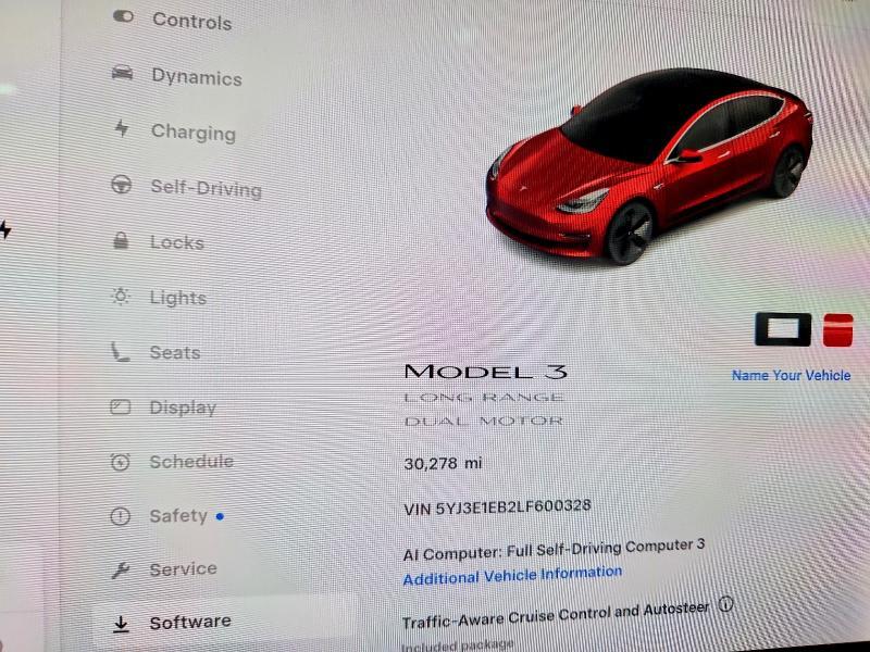 2020 TESLA MODEL 3 — Фото 9 из 12