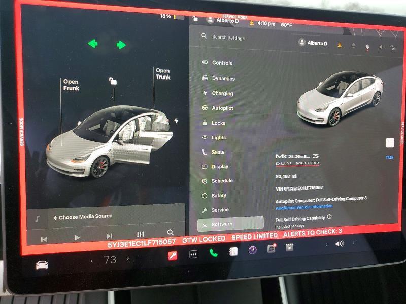2020 TESLA MODEL 3 — Фото 9 из 12