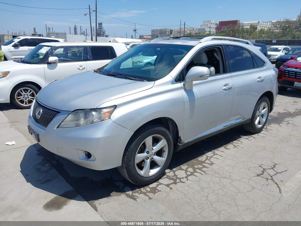2T2BK1BA5AC080056 2010 LEXUS RX 350 photo no. 2