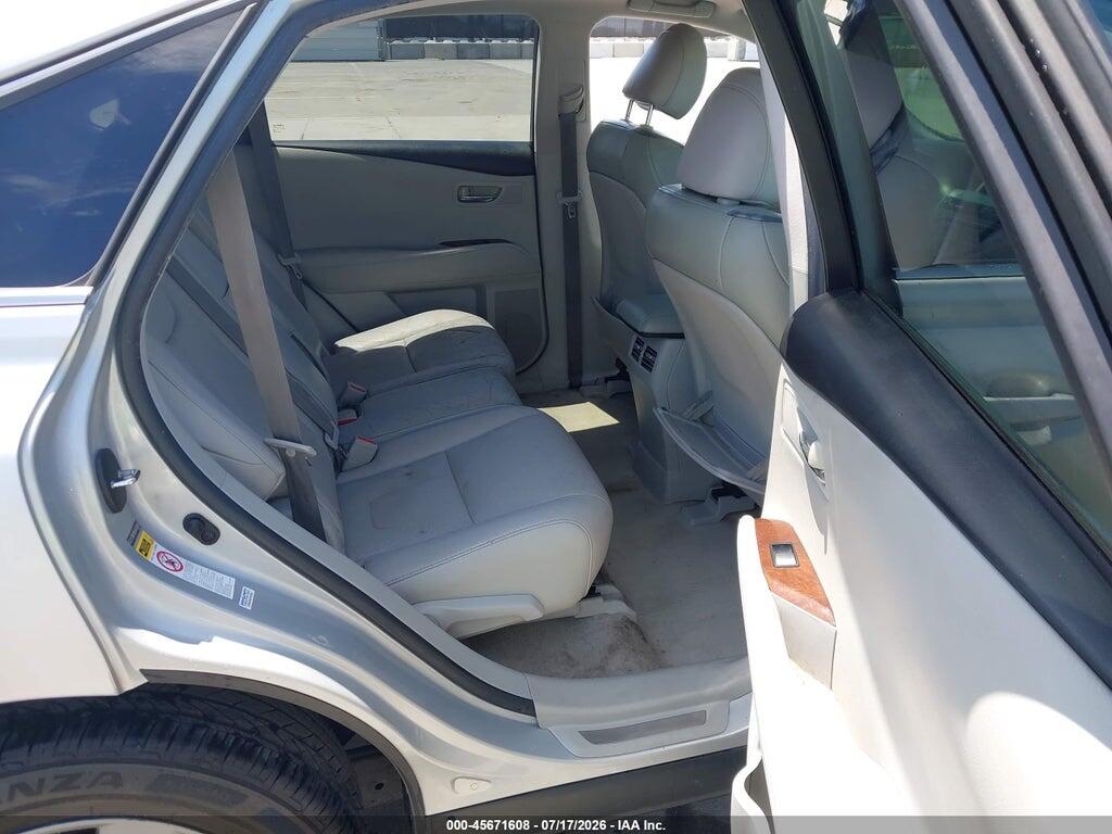 2T2BK1BA5AC080056 2010 LEXUS RX 350 photo no. 8