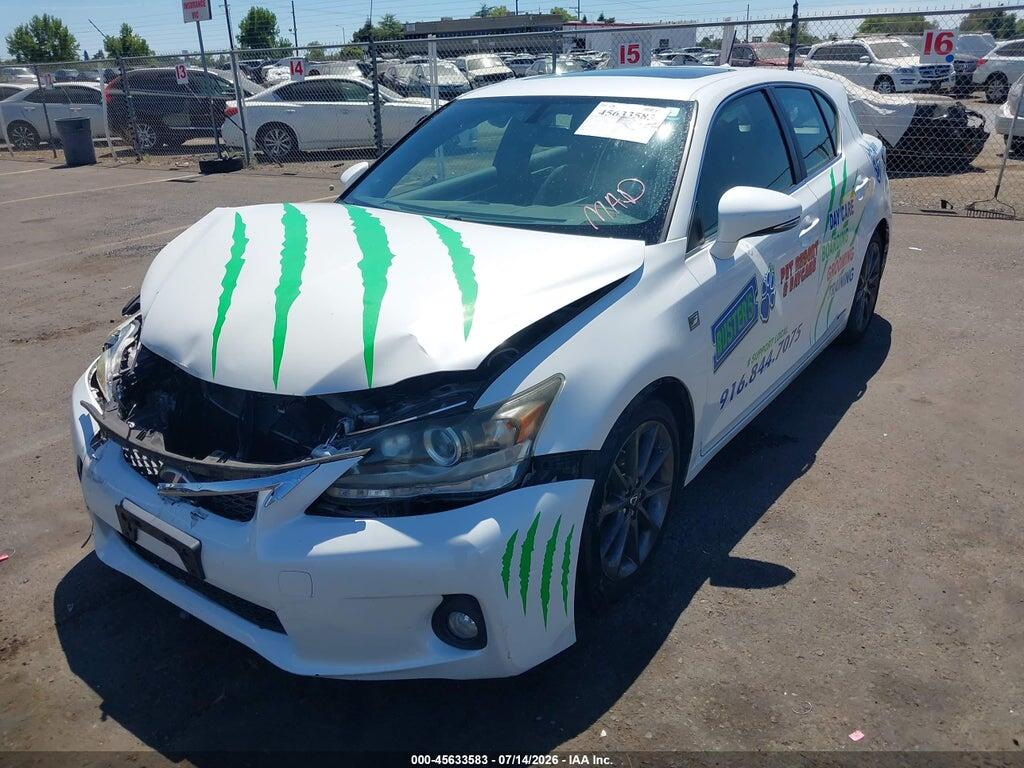 JTHKD5BH5C2092842 2012 LEXUS CT 200H photo no. 2