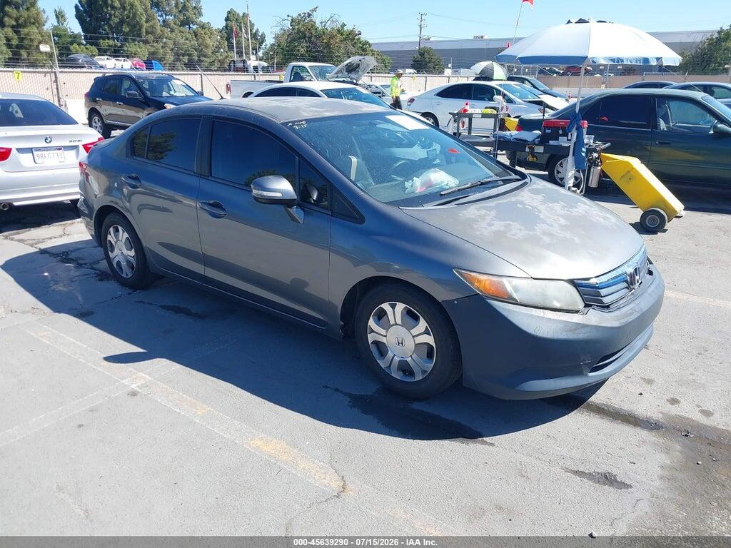 JHMFB4F32CS005883 2012 HONDA CIVIC HYBRID photo no. 1