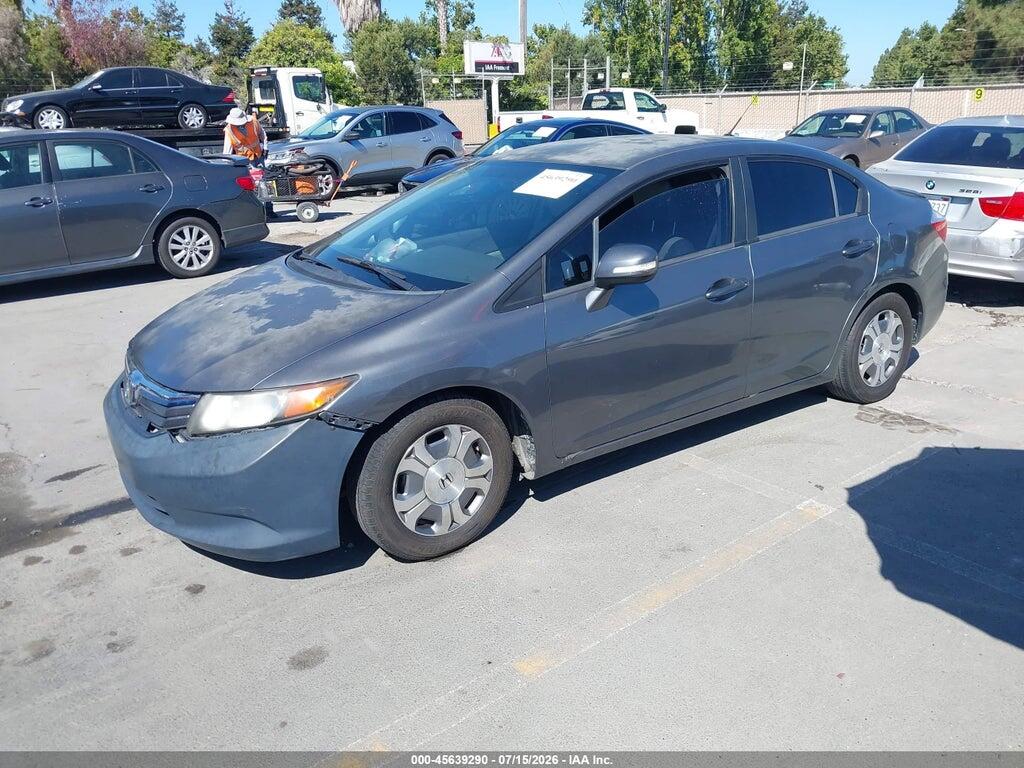 JHMFB4F32CS005883 2012 HONDA CIVIC HYBRID photo no. 2