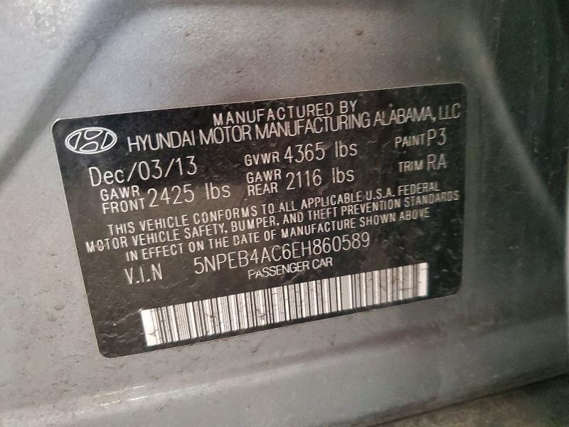 2014 HYUNDAI SONATA GLS — Фото 12 из 12