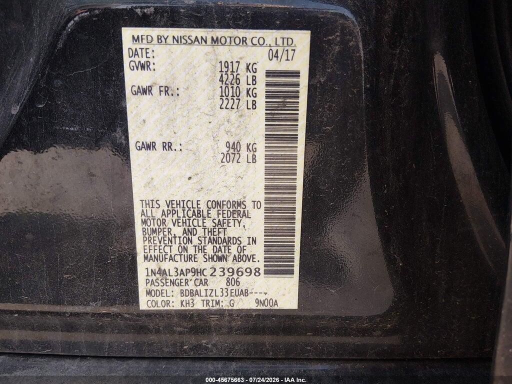 1N4AL3AP9HC239698 2017 NISSAN ALTIMA photo no. 9