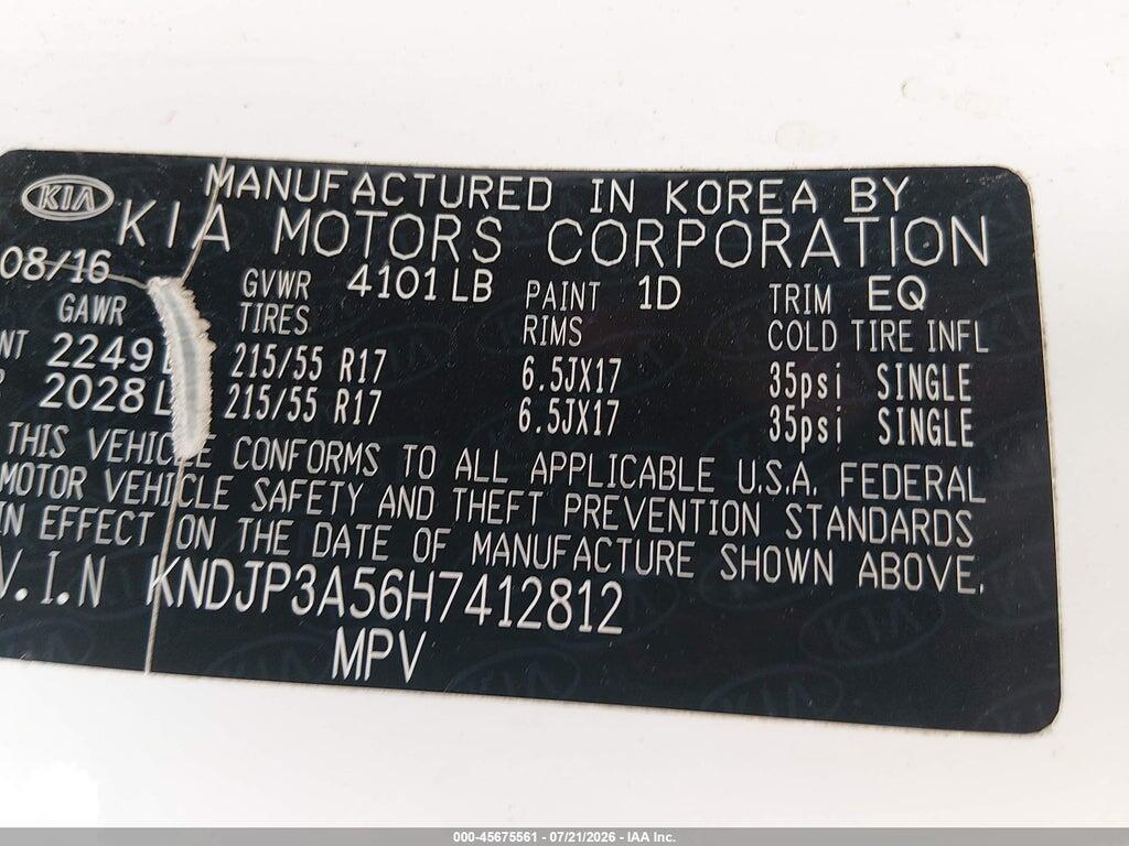KNDJP3A56H7412812 2017 KIA SOUL photo no. 9