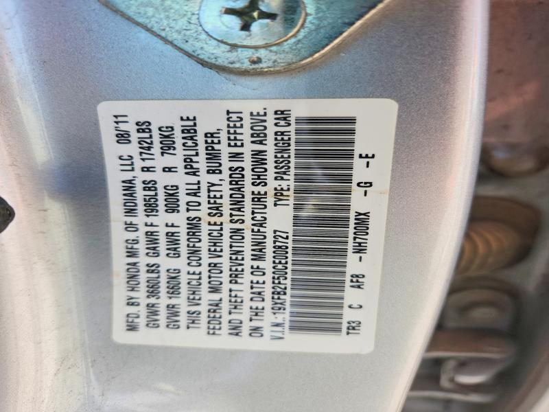 2012 HONDA CIVIC LX — Фото 12 из 12