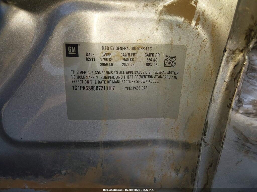 1G1PK5S98B7210107 2011 CHEVROLET CRUZE photo no. 9