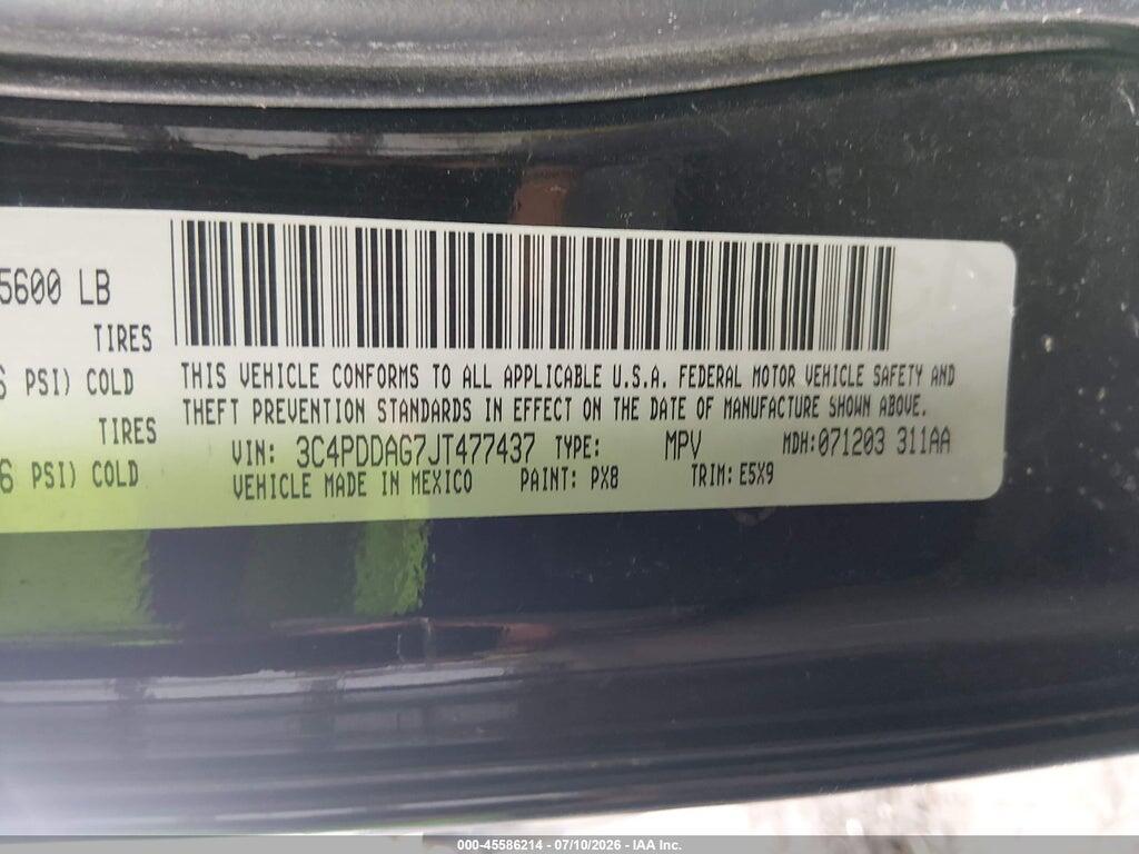 3C4PDDAG7JT477437 2018 DODGE JOURNEY photo no. 9