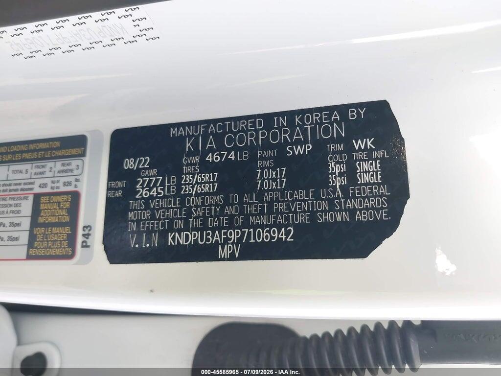 KNDPU3AF9P7106942 2023 KIA SPORTAGE photo no. 9
