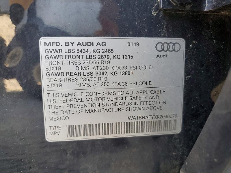 2019 AUDI Q5 PREMIUM PLUS — Фото 13 из 13