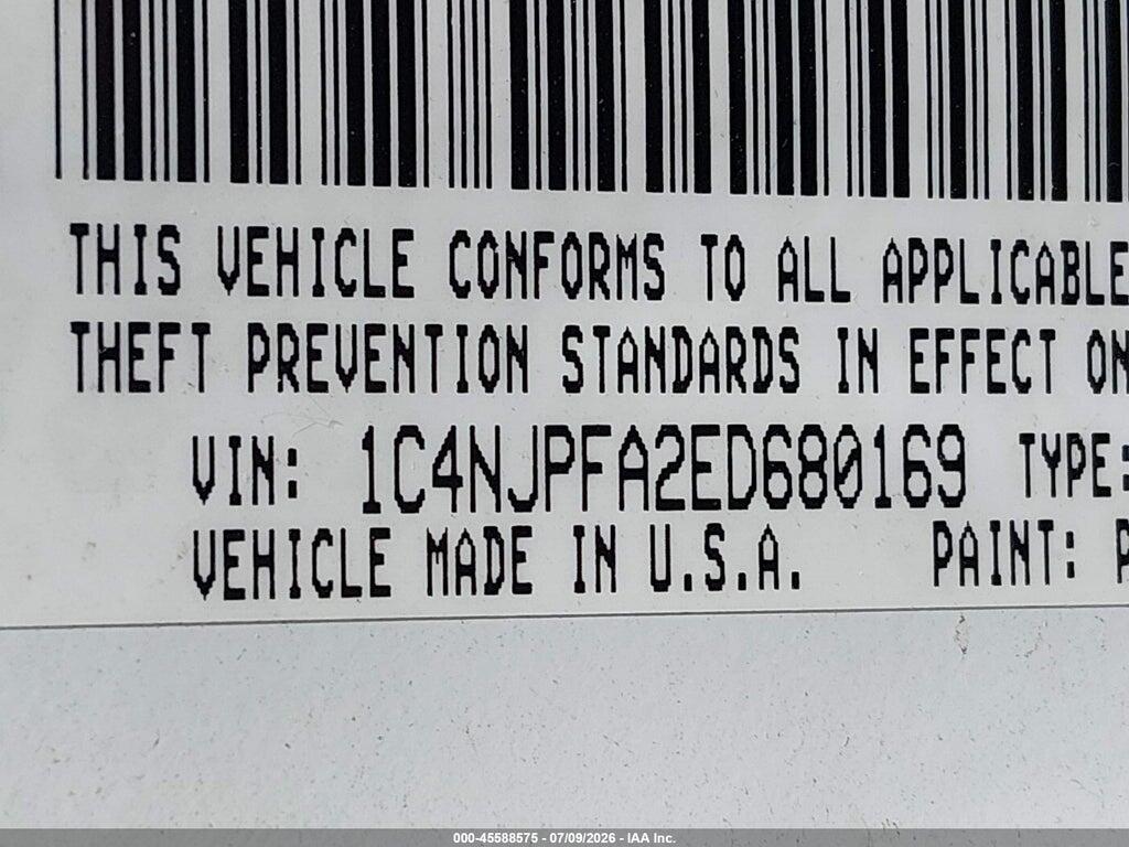 1C4NJPFA2ED680169 2014 JEEP PATRIOT photo no. 9
