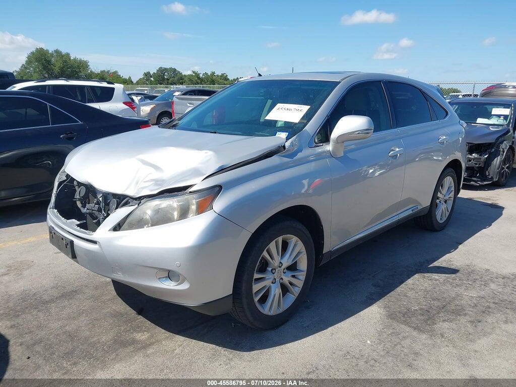 JTJZB1BA8A2000201 2010 LEXUS RX 450H photo no. 2