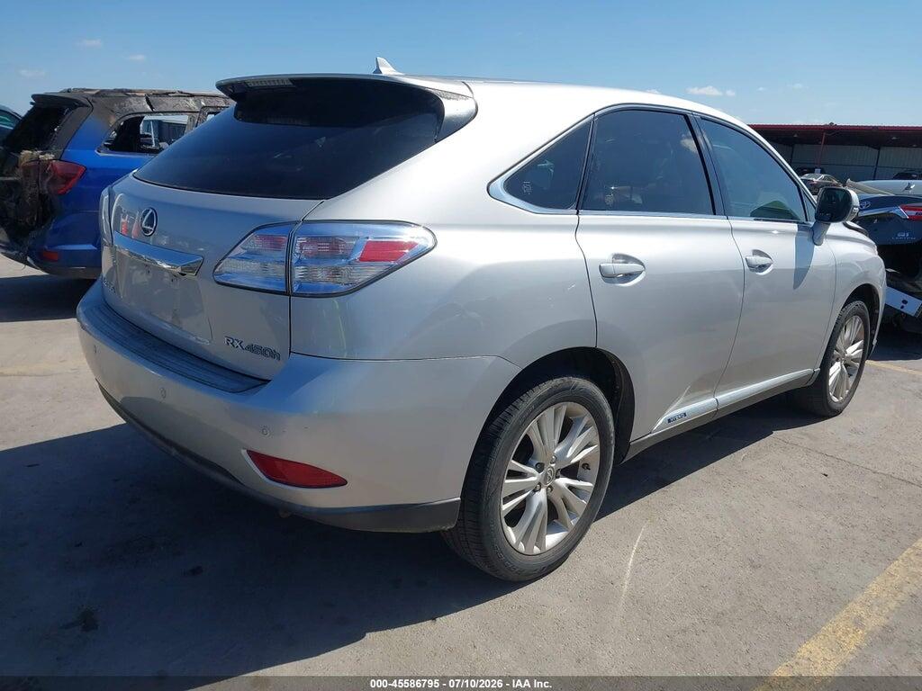 JTJZB1BA8A2000201 2010 LEXUS RX 450H photo no. 4