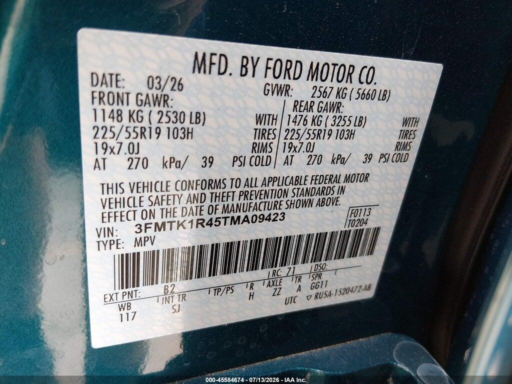 3FMTK1R45TMA09423 2026 FORD MUSTANG MACH-E photo no. 9