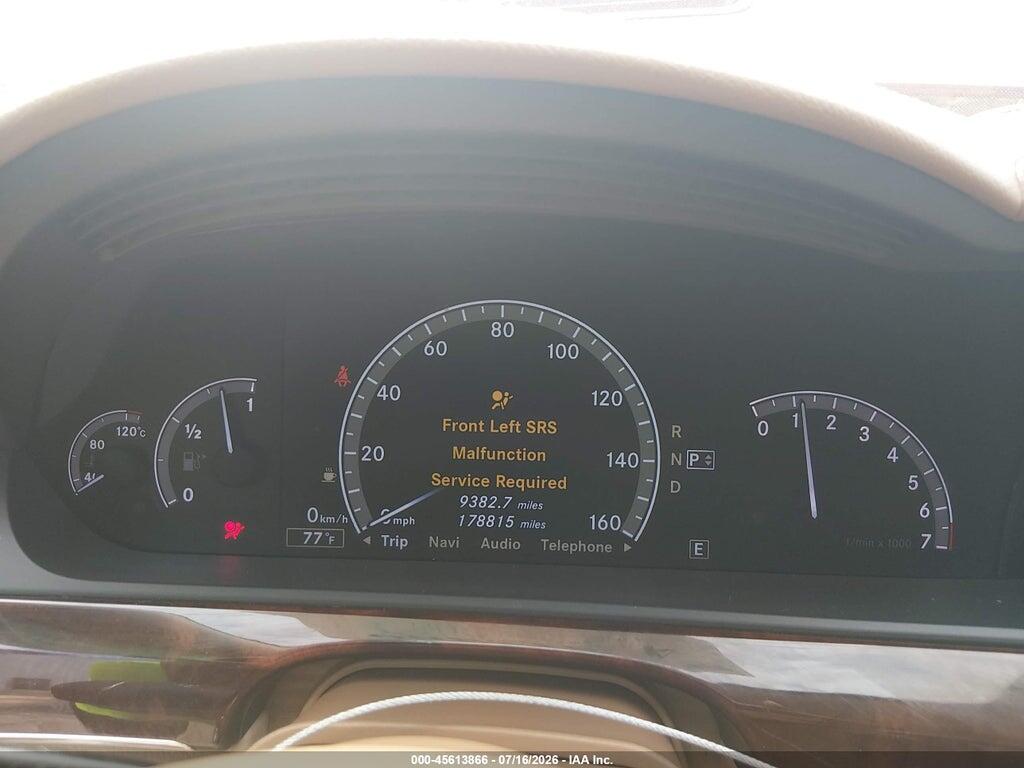 WDDNG9EB8CA446577 2012 MERCEDES-BENZ S 550 photo no. 7