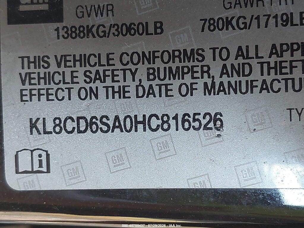 KL8CD6SA0HC816526 2017 CHEVROLET SPARK photo no. 9