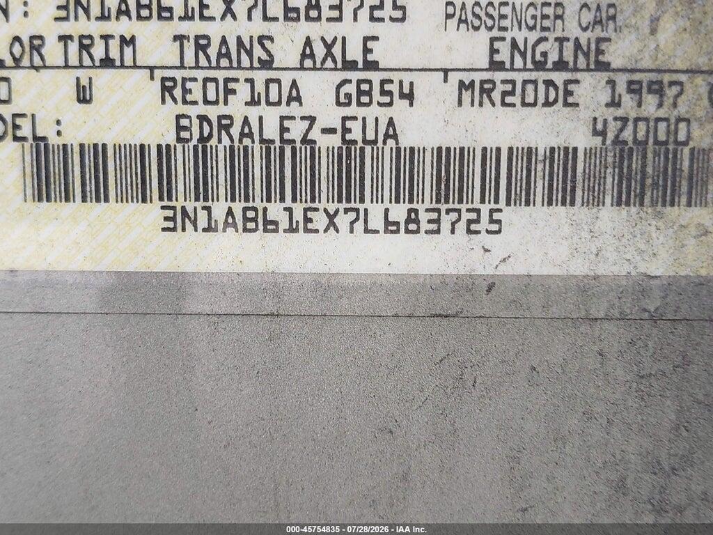 3N1AB61EX7L683725 2007 NISSAN SENTRA photo no. 9