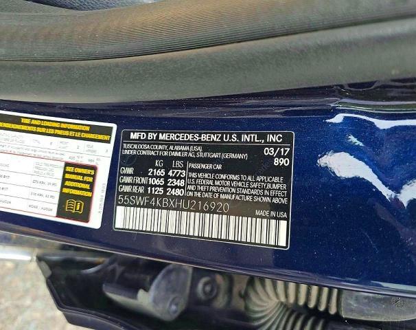 2017 MERCEDES-BENZ C 300 4MATIC — Фото 10 из 10