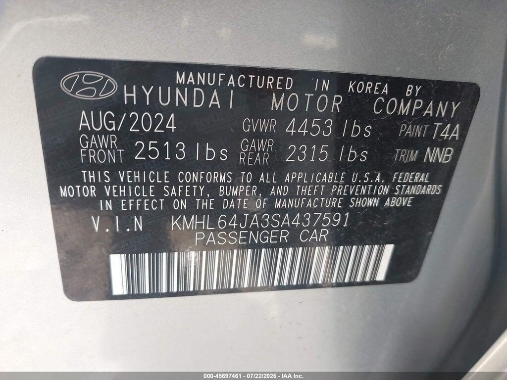 KMHL64JA3SA437591 2025 HYUNDAI SONATA photo no. 9