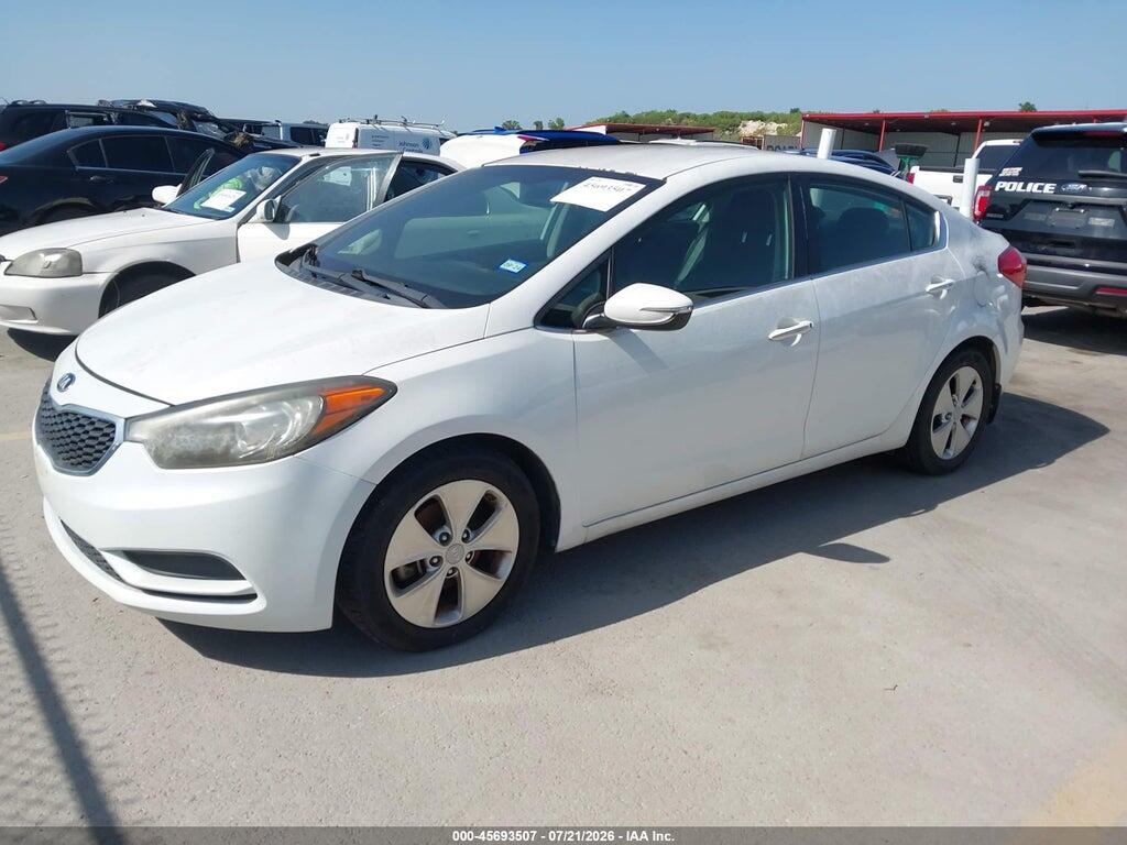 KNAFX4A8XE5100843 2014 KIA FORTE photo no. 2