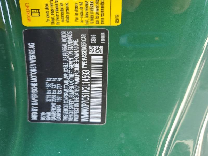 WMWXP7C51K2L14593 2019 MINI COOPER photo no. 12