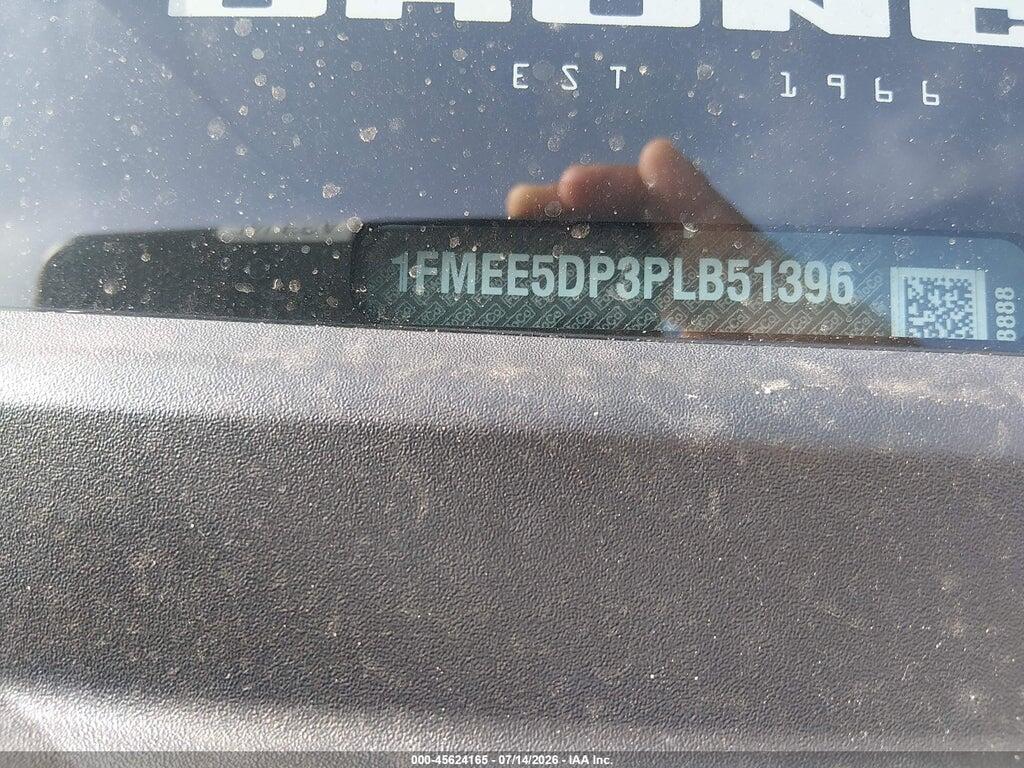 1FMEE5DP3PLB51396 2023 FORD BRONCO photo no. 9