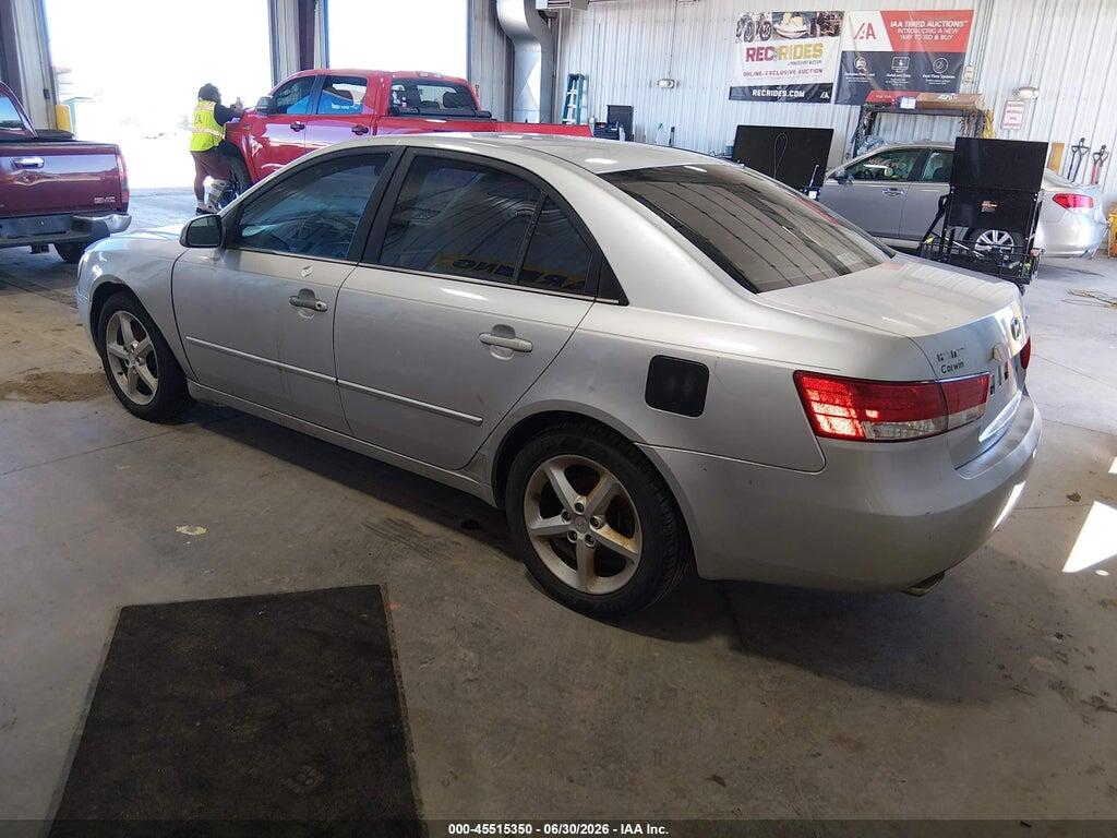 5NPEU46F87H182363 2007 HYUNDAI SONATA photo no. 3