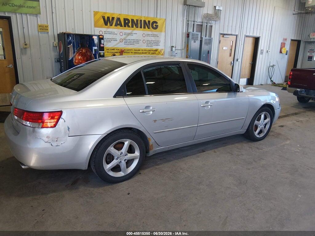 5NPEU46F87H182363 2007 HYUNDAI SONATA photo no. 4