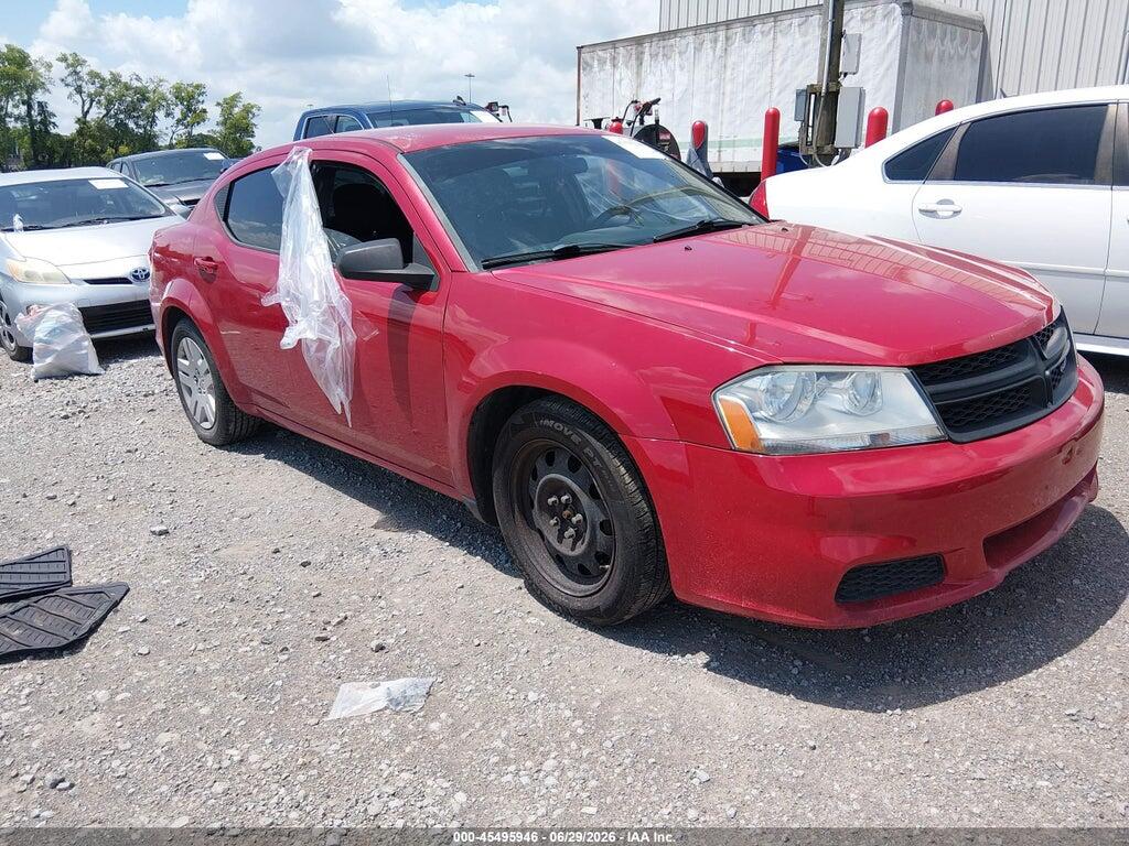 1C3CDZAB2CN331499 2012 DODGE AVENGER photo no. 1