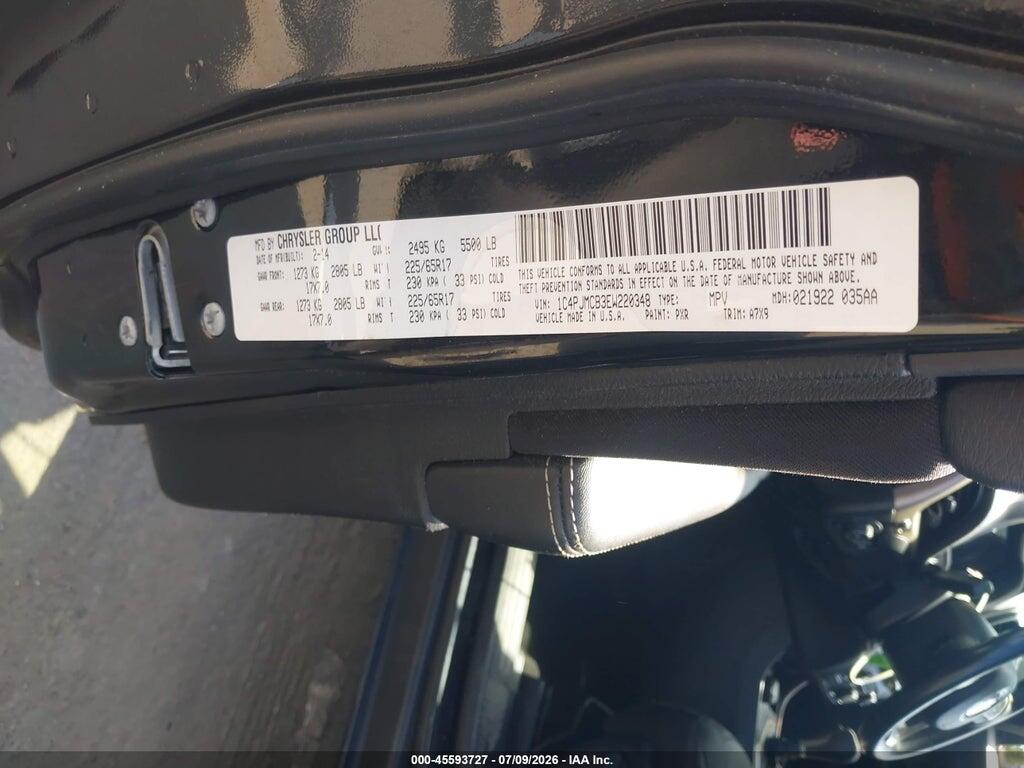 1C4PJMCB3EW220348 2014 JEEP CHEROKEE photo no. 9