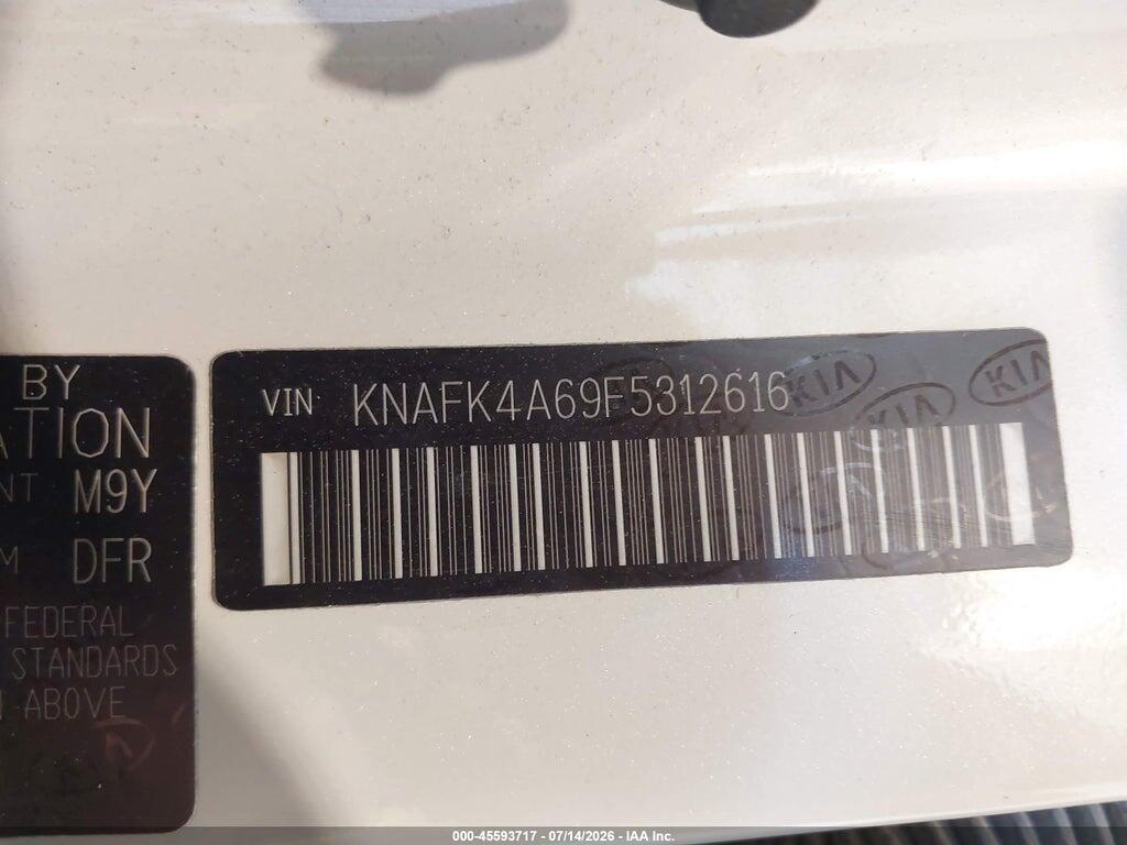 KNAFK4A69F5312616 2015 KIA FORTE photo no. 9