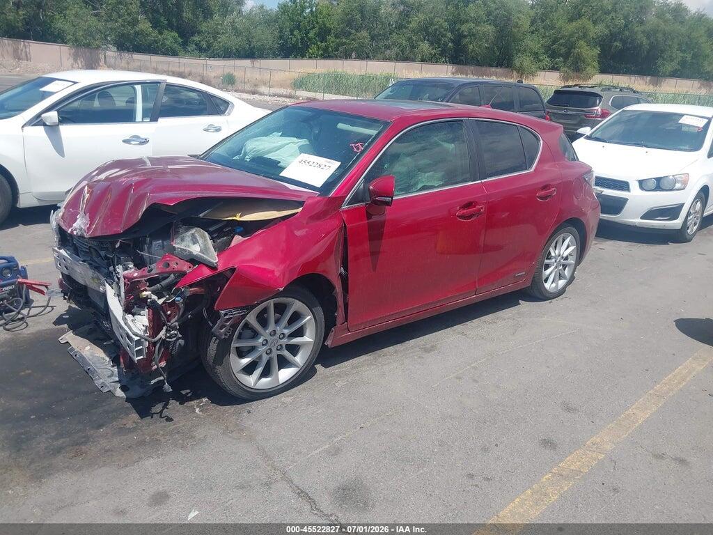 JTHKD5BH5C2109476 2012 LEXUS CT 200H photo no. 2