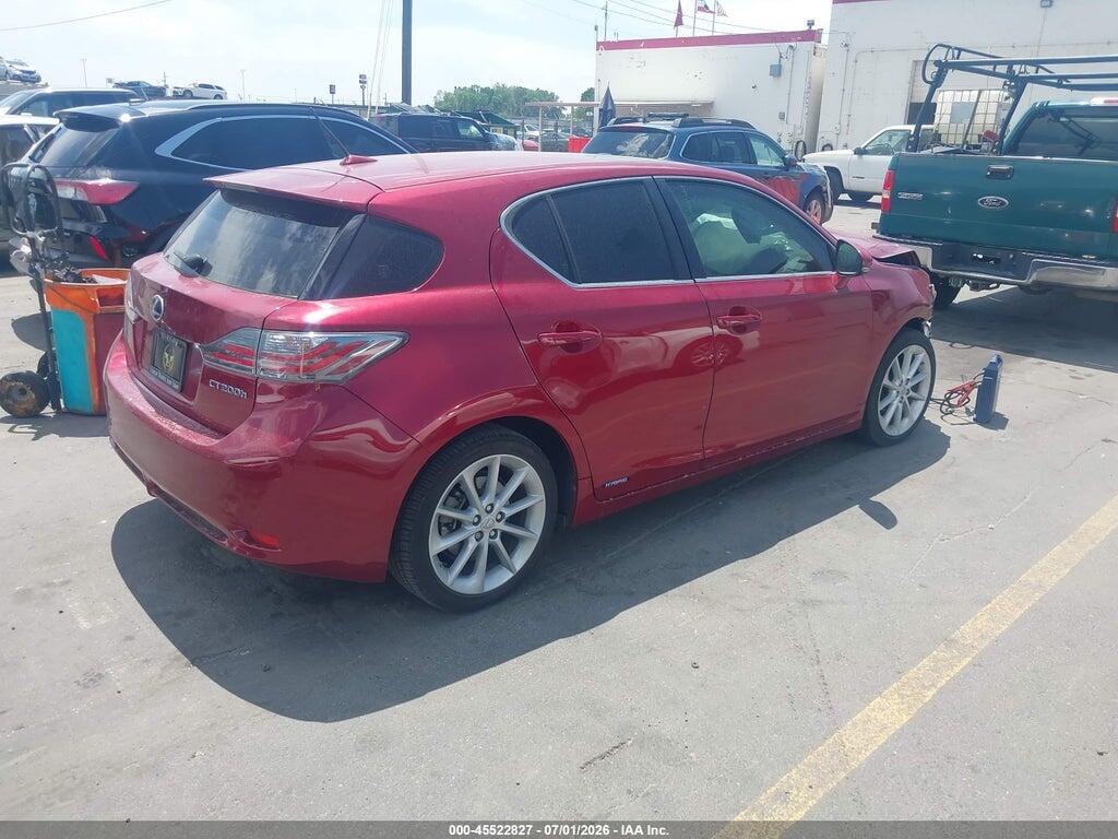 JTHKD5BH5C2109476 2012 LEXUS CT 200H photo no. 4