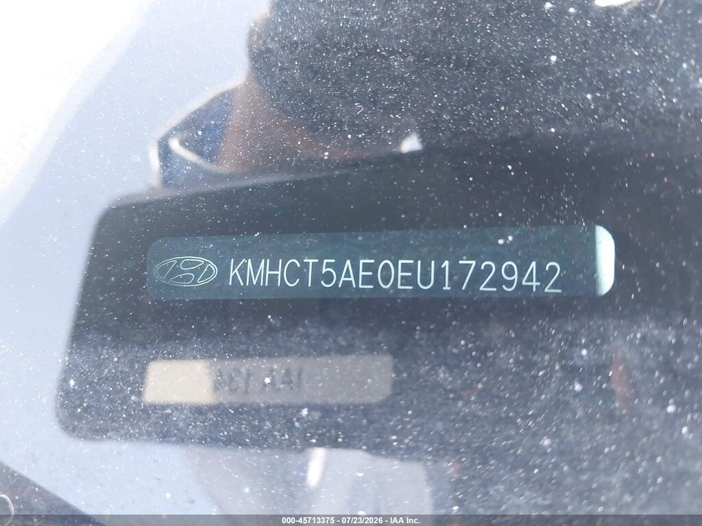 KMHCT5AE0EU172942 2014 HYUNDAI ACCENT photo no. 9