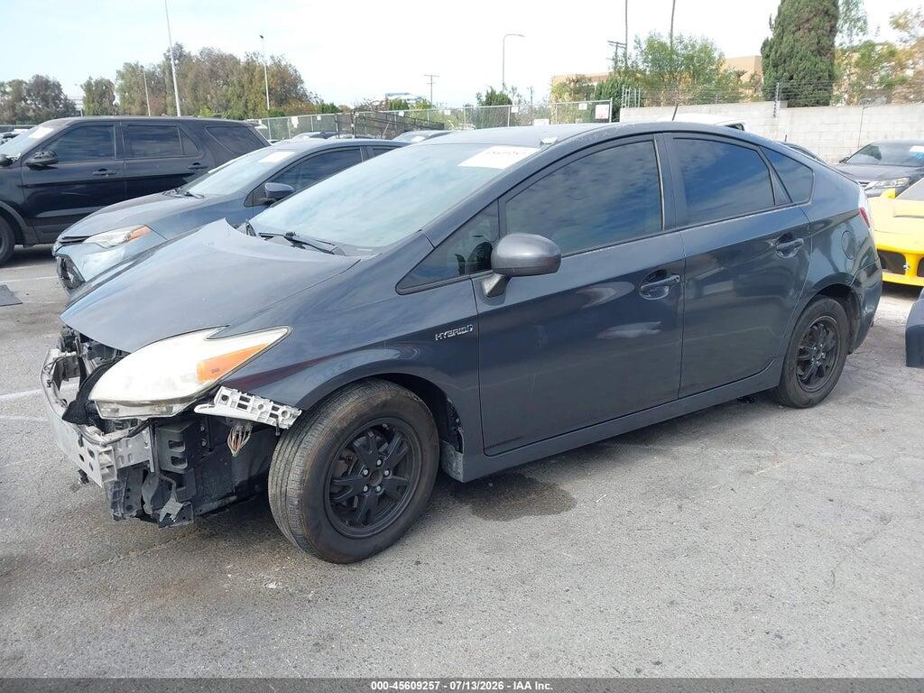 JTDKN3DU3E0362968 2014 TOYOTA PRIUS photo no. 2