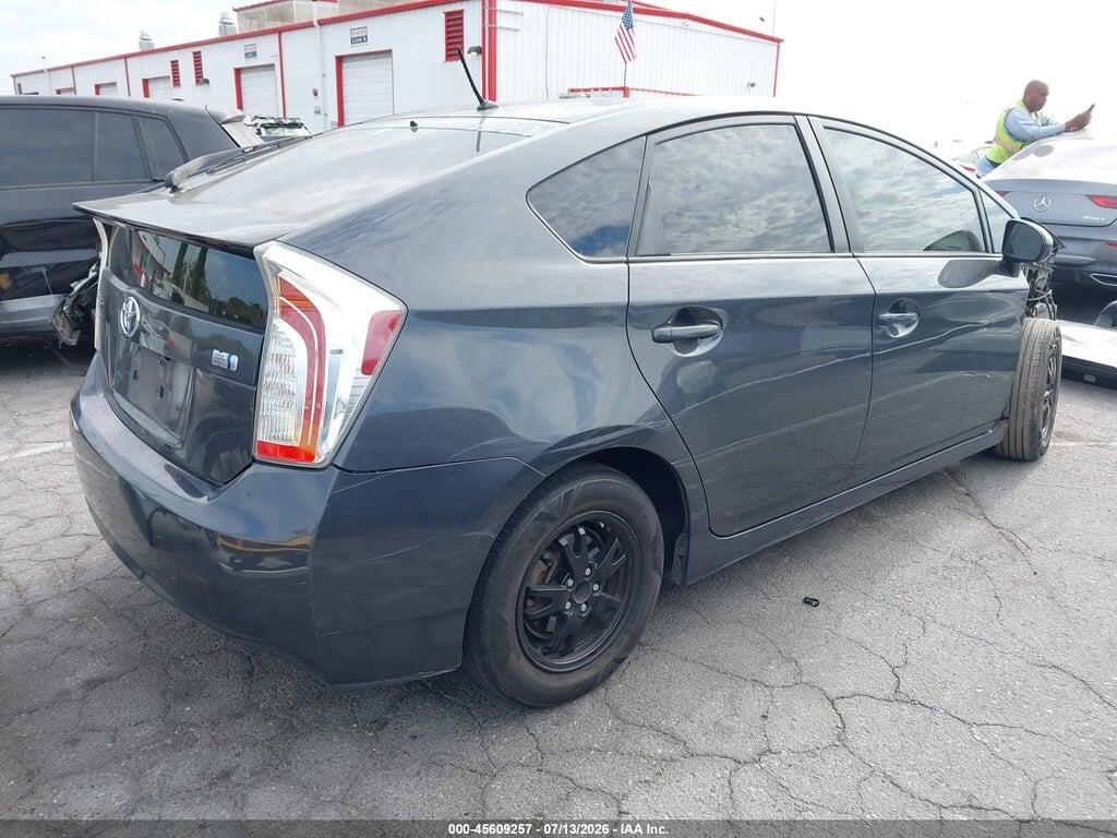 JTDKN3DU3E0362968 2014 TOYOTA PRIUS photo no. 4