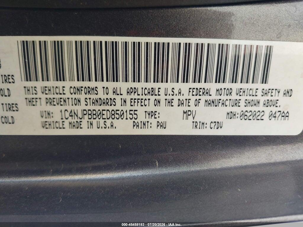 1C4NJPBB0ED850155 2014 JEEP PATRIOT photo no. 9