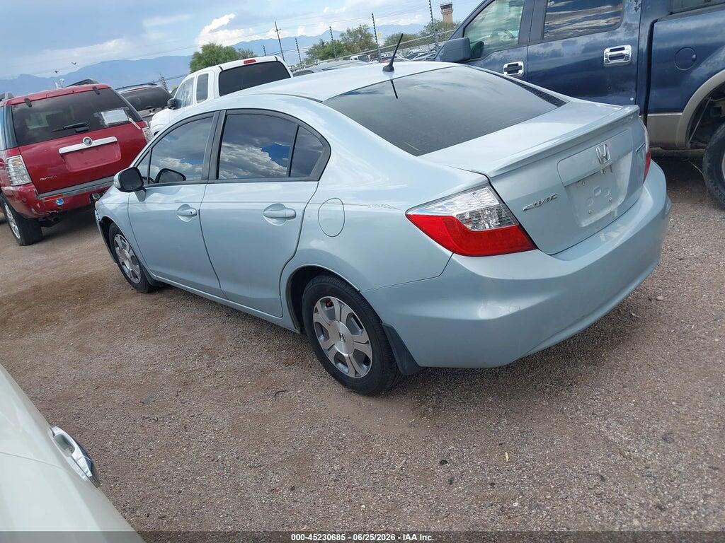JHMFB4F28CS001313 2012 HONDA CIVIC HYBRID photo no. 3