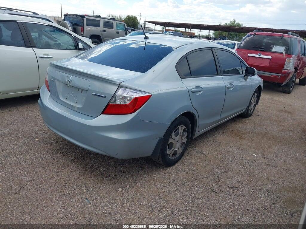 JHMFB4F28CS001313 2012 HONDA CIVIC HYBRID photo no. 4