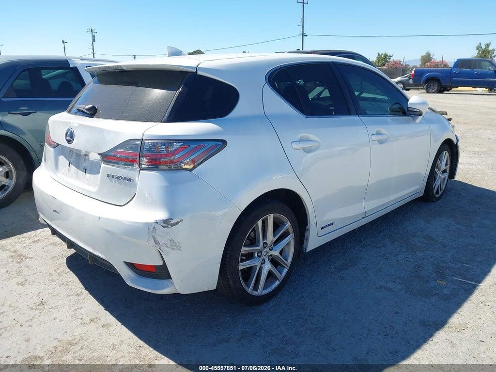 JTHKD5BH4E2208468 2014 LEXUS CT 200H photo no. 4