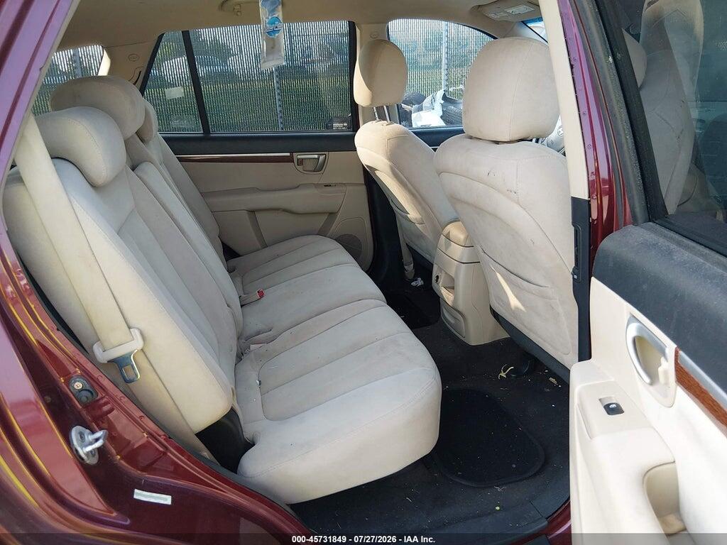 5NMSG13D98H196217 2008 HYUNDAI SANTA FE photo no. 8