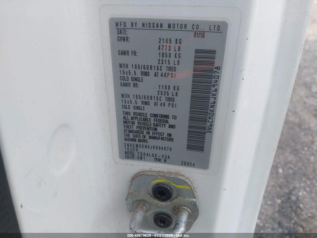 3N6CM0KN6JK694078 2018 NISSAN NV200 photo no. 9