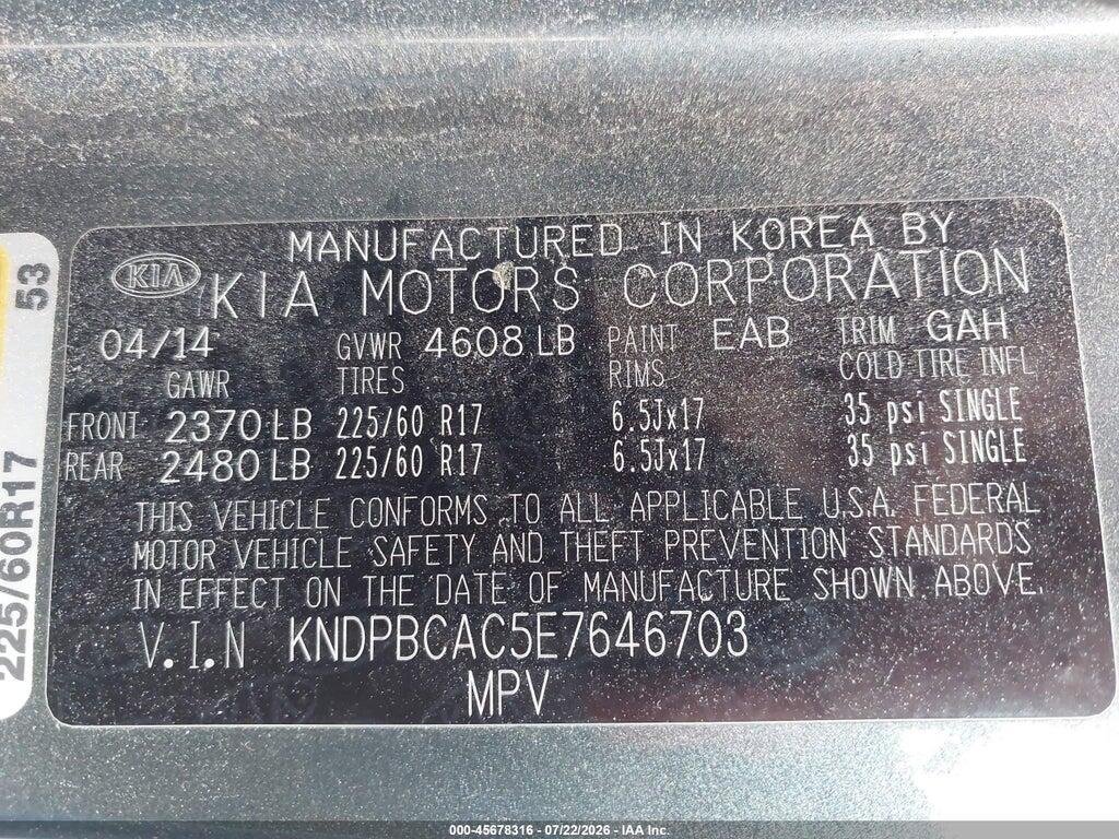 KNDPBCAC5E7646703 2014 KIA SPORTAGE photo no. 9